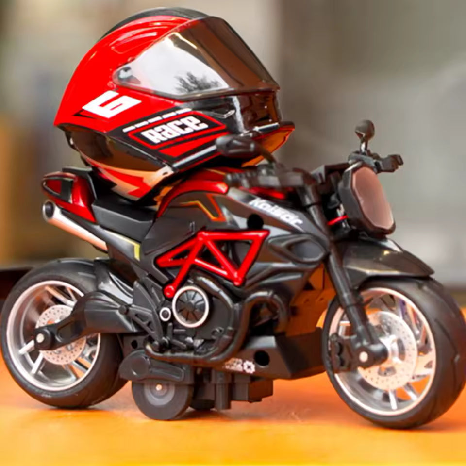 Figura de acción de piloto de motocicleta